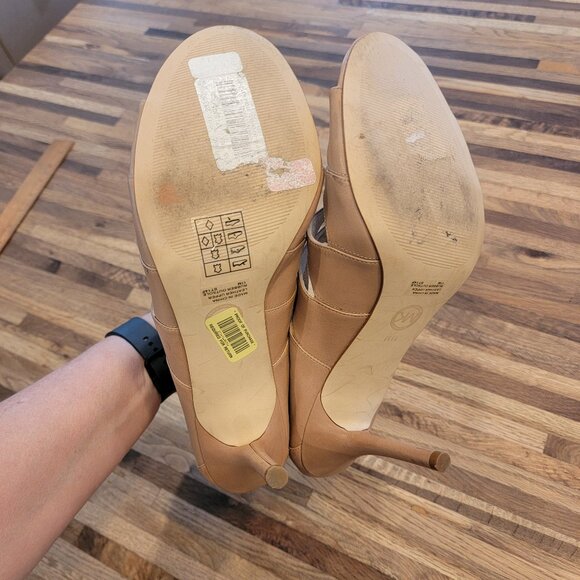 MICHAEL KORS MAVIS OPEN TOE DK KHAKI ZIPPER STRAPPY SANDAL WOMEN SHOES - Picture 13 of 13